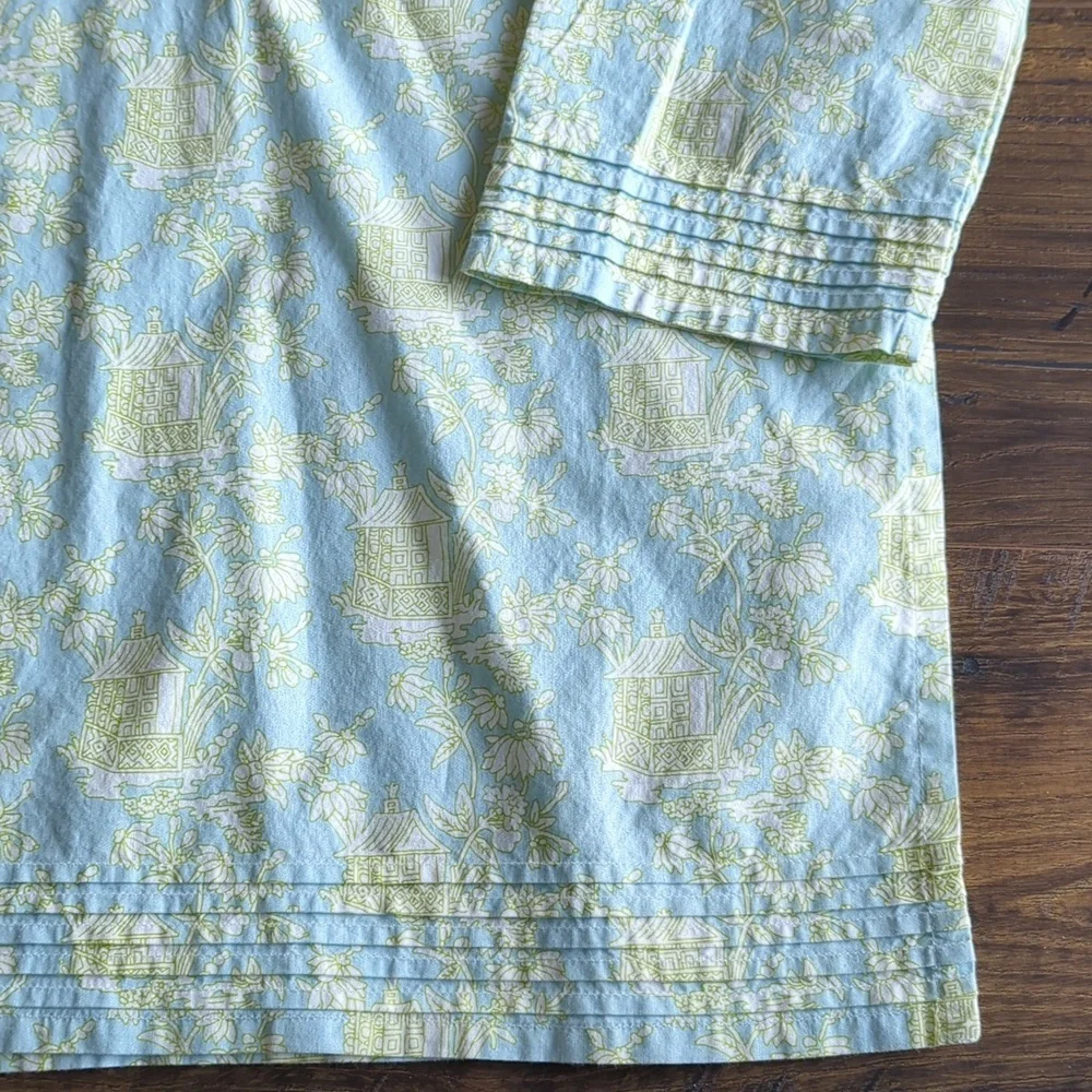 Needham Lane Sydney Cotton Poplin V-neck Tunic - Picture 13 of 17